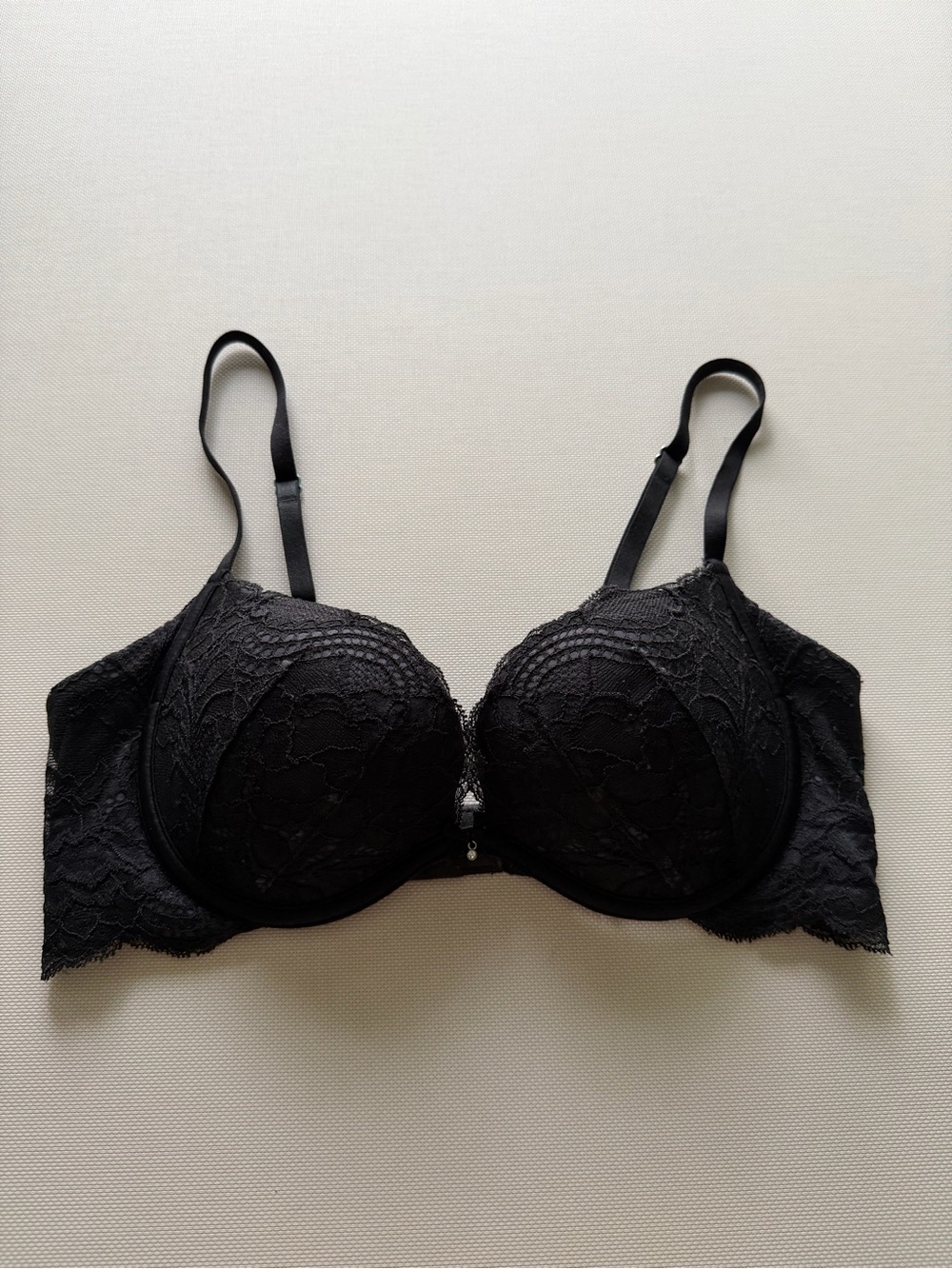 Victoria's Secret Black Lace Push-Up Bra